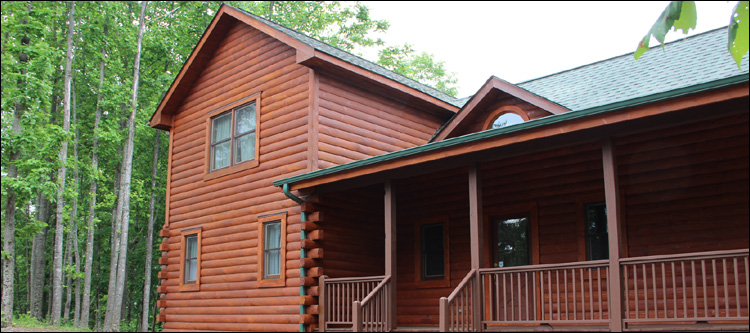 Log Home Staining in High Point,  North Carolina